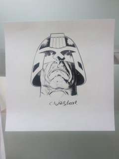 Weston, Chris - Original drawing  - Judge Dredd
