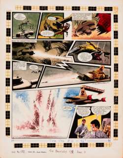 Thunderbirds original artwork (1968) drawn, painted and signed by Frank Bellamy…