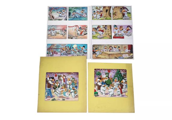 Original painted artwork for The Wombles at Christmas | misc / divers