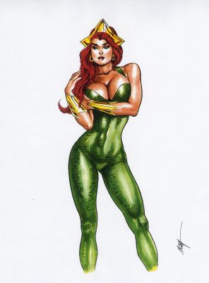 M C Wyman | M.C. WYMAN QUEEN MERA COMMISSION | Tri-State Original Art