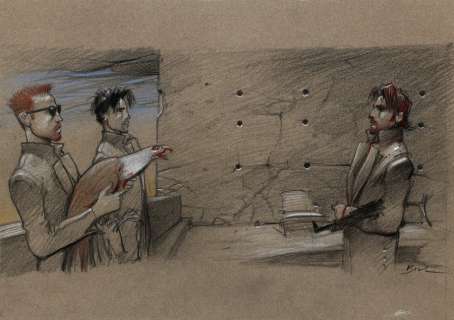 Bilal | Julia & Roem, première case de la planche n°50… | AZ auction