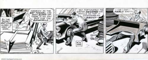 Al Plastino - Lot of 3 Batman Dalies (1967-1969). Three excellent daily strips from the long-running Batman comic - | Heritage