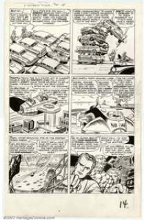 Jack Kirby and Dick Ayers - Original Art for Fantastic Four #14, Page 12 (Marvel, 1963). The entire team appears - | Heritage