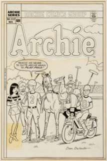 Dan DeCarlo Archie #332 Cover Original Art (Archie, 1984). Archie Andrews, always an embarrassment to Veronica - | Heritage