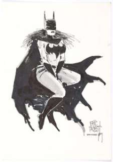 Eric Talbot - Batgirl Illustration Original Art (1989). From the period he was still working with Kevin Eastman -