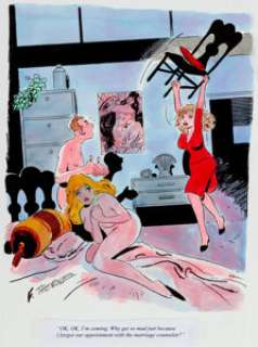 Frank Thorne Playboy Single Panel Gag Comic Illustration Original Art (Playboy Enterprises, undated). Thorne is - | Heritage