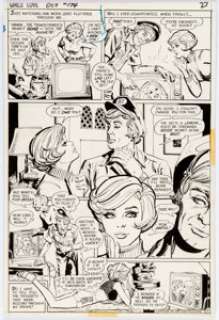 Tony Abruzzo Girls‘ Love #174 Story Page 2 Original Art (DC, 1972). It‘s a story of true love on the blink in -