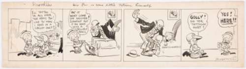 Cy Hungerford Snoodles Daily Comic Strip Original Art Group of 2 (various, c. 1913-27). Two Snoodles dailies - | Heritage