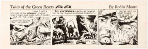 Joe Kubert Tales of the Green Berets Daily Comic Strip Original Art (Newspaper Enterprise Association, 1965). - | Heritage
