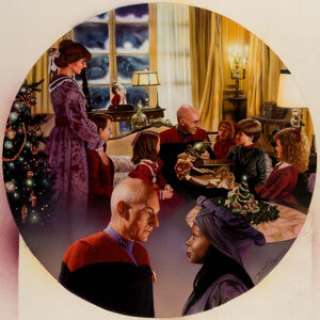 Keith Birdsong Star Trek Generations "Picard Christmas in the Nexus" Collector Plate Painting - | Heritage