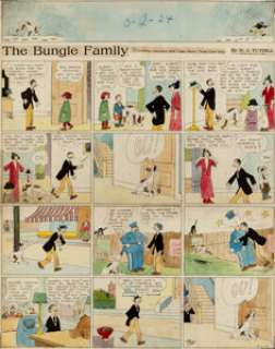 Harry J. Tuthill The Bungle Family Sunday Original Art dated 3-2-24 (McNaught Syndicate, 1924). Titled - | Heritage