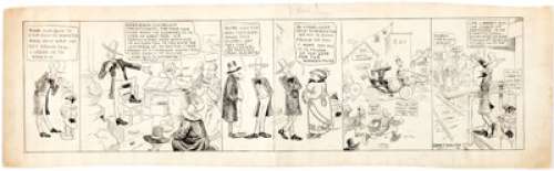 Sidney Smith Kuhnel Boxley Daily Comic Strip Original Art (c. 1910s). This early effort by the creator of The -