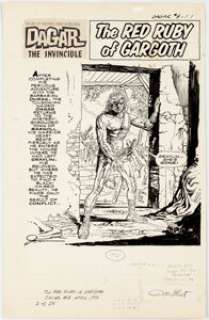 Jesse Santos Dagar the Invincible #8 Pages 1 and 7 Original Art (Gold Key, 1974).... (Total: 2 Original Art) | Heritage