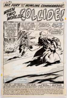 Dick Ayers and John Severin Sgt. Fury #73 Splash Page 1 Original Art (Marvel, 1969).... | Heritage
