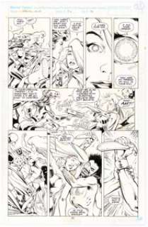 Alan Davis and Mark Farmer Excalibur #56 Page 25 Original Art (Marvel, 1992). Meggan and Kitty Pryde take part - | Heritage