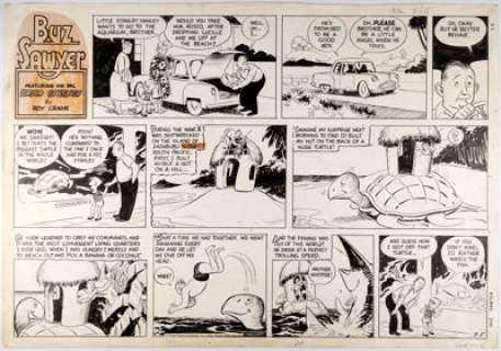 Roy Crane Buz Sawyer Daily Comic Strip Original Art dated 9-5-65 (King Features Syndicate, 1965).... | Heritage