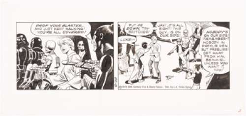 Russ Manning Star Wars Daily Comic Strip Original Art dated 8-28-79 (L.A. Times Syndicate, 1979).... | Heritage