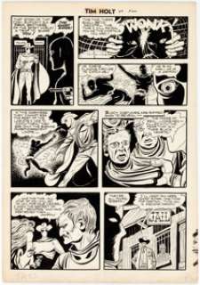 Dick Ayers and Ernie Bache Tim Holt #33 Ghost Rider Story Page 5 Original Art (Magazine Enterprises, 1952-53).... | Heritage