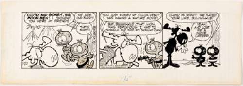 Al Kilgore Bullwinkle Daily Comic Strip Original Art dated 1-20-64 (Bell-McClure Syndicate, 1964).
 ... | Heritage