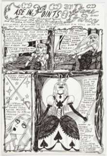 Dame Darcy Meat Cake #8 Complete 6-Page Story "Case in Points" Original Art (Fantagraphics, 1998).... (Total: 6 Original Art)