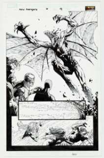 Dave Finch and Danny Miki New Avengers #6 Page 9 Original Art (Marvel, 2005).... | Heritage