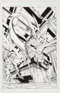 Jamal Igle and Rich Perrotta Iron Fist: Wolverine #1 Splash Page 1 Original Art (Marvel, 2000)....