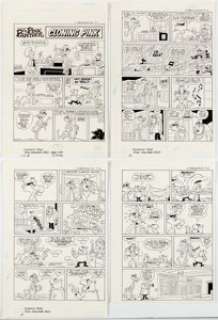 Warren Tufts (attributed) Pink Panther #65 Complete Issue Original Art Group of 22 (Gold Key, 1979).... (Total: 22 Original Art) | Heritage