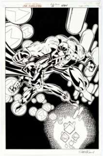 Scott McDaniel and Andy Owens JSA: Classified #17 Cover Original Art (DC, 2006)....