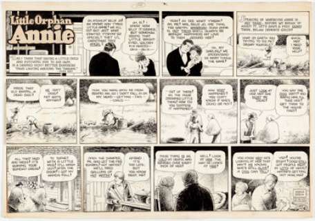 Harold Gray Little Orphan Annie Sunday Comic Strip Original Art dated 12-19-65 (Chicago Tribune, 1965).... | Heritage