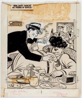 Joe Simon (as Chester Gould) Dick Tracy #124 Cover Original Art (Harvey Comics, 1958). ... | Heritage