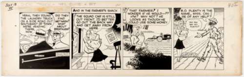 Chester Gould Dick Tracy Daily Comic Strip Original Art dated 7-13-45 (Chicago Tribune, 1945).... | Heritage