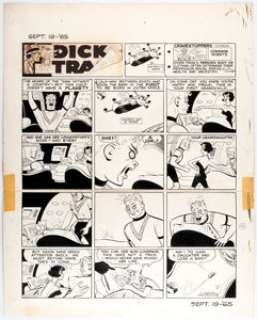 Chester Gould Dick Tracy Sunday Comic Strip Original Art dated 9-19-65 (Chicago Tribune Syndicate, 1965). ... | Heritage