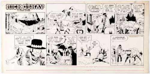  - Stan Lynde Rick O‘Shay Sunday Comic Strip Original Art dated 11-15-64 (Chicago Tribune, 1964)....
