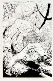  - Talent Caldwell and Matt Banning Gen 13 #4 Cover Original Art (DC, 2007)....