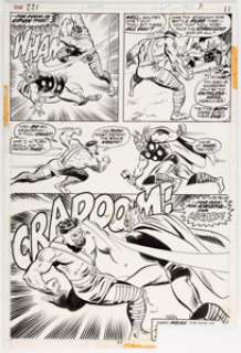 John Buscema and Mike Esposito Thor #221 Story Page 7 Original Art (Marvel, 1974).... | Heritage
