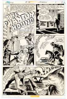 Don Perlin and John Calnan Ghosts #36 Complete 5-Page Story "The Phantom Hound" Original Art (DC, 1975).... (Total: 5 Items) | Heritage