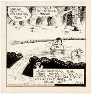 George Herriman Bernie Burns Daily Comic Strip Original Art dated 10-25-31 (King Features Syndicate, 1931). ... | Heritage