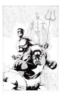  - Josh Medors - Invaders Illustration Original Art (2006)....