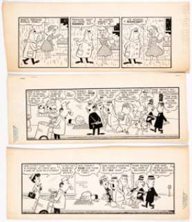 Dan DeCarlo and Gagwriter Stan Lee Barney’s Beat Comic-Strip Pilot Examples Original Art Group of 3 (c. 1959). ... (Total: 3 Original Art) | Heritage