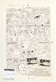 Warren Kremer (attributed) Hostess Fruit Pies Advertisement Complete 1-Page Casper Story Original Art (Harvey, 197... | Heritage