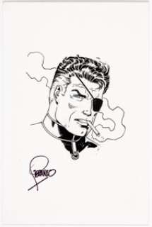 Jim Steranko - Nick Fury Sketch Original Art (c. 2000).... | Heritage