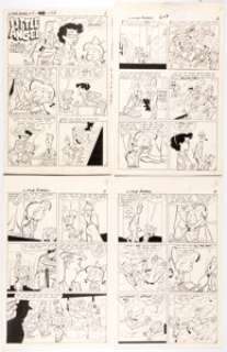 Pines Artist Little Angel #7 Complete 12-Page Story "The Secret Terror" Original Art (Pines Comics, 1956).... (Total: 12 Original Art) | Heritage