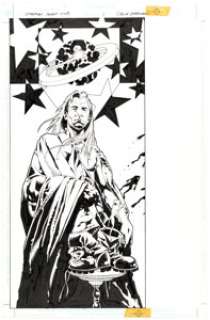 Tony Harris and Wade von Grawbadger Starman Secret Files #1 "Starman III" Pin-Up Illustration Original Art (DC, 19... | Heritage