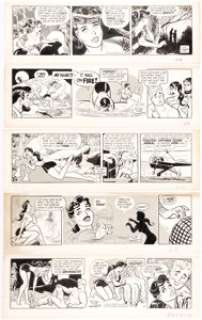 Bob Lubbers Long Sam Daily Comic Strip Original Art Group of 10 (United Feature Syndicate, 1956-1962)... (Total: 10 Original Art) | Heritage