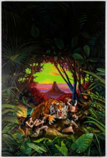 Michael Herring The People That Time Forgot Paperback Novel Cover Painting Original Art (Ballantine-Del Rey, 1992)... | Heritage