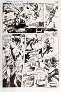 Don Newton and Alfredo Alcala Batman #355 Story Page 21 Original Art Splash Page (DC Comics, 1983)....