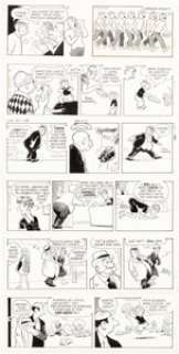 Ferd Johnson Moon Mullins Daily Comic Strip Original Art Group of 200 (News Syndicate Co., 1970s). Ferd Johnson -