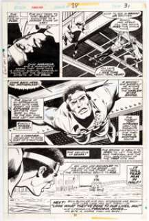 George Tuska and Vince Colletta Power Man #28 Story Page 18 Original Art (Marvel, 1975) Luke Cage wakes up chained - | Heritage