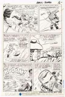 Dick Ayers and John Tartaglione Sgt. Fury #32 Story Page 13 Original Art (Marvel, 1966). Sgt. Fury and his Howling - | Heritage