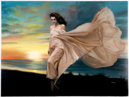 Ron Lesser "Impressions From A Dream" Painting Original Art (c. 2000s). Aptly named, this piece has a - | Heritage